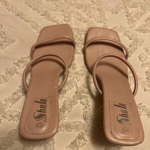 SHEIN Women's Blush Sandals never worn